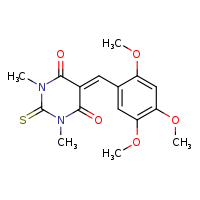 1,3-dimethyl-2-sulfanylidene-5-[(2,4,5-trimethoxyphenyl)methylidene]-1,3-diazinane-4,6-dione