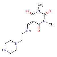 1,3-dimethyl-5-({[2-(piperazin-1-yl)ethyl]amino}methylidene)-1,3-diazinane-2,4,6-trione