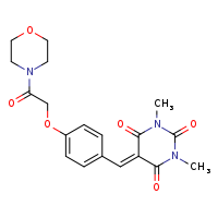 1,3-dimethyl-5-({4-[2-(morpholin-4-yl)-2-oxoethoxy]phenyl}methylidene)-1,3-diazinane-2,4,6-trione