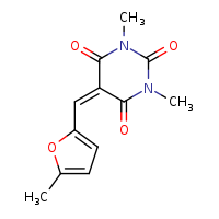 1,3-dimethyl-5-[(5-methylfuran-2-yl)methylidene]-1,3-diazinane-2,4,6-trione