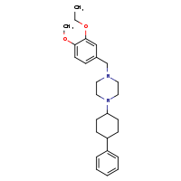1-[(3-ethoxy-4-methoxyphenyl)methyl]-4-(4-phenylcyclohexyl)piperazine