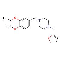 1-[(3-ethoxy-4-methoxyphenyl)methyl]-4-(furan-2-ylmethyl)piperazine