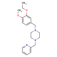 1-[(3-ethoxy-4-methoxyphenyl)methyl]-4-(pyridin-2-ylmethyl)piperazine