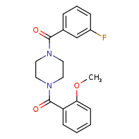 1-(3-fluorobenzoyl)-4-(2-methoxybenzoyl)piperazine