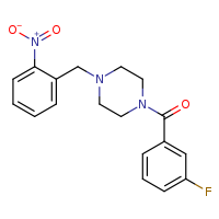 1-(3-fluorobenzoyl)-4-[(2-nitrophenyl)methyl]piperazine