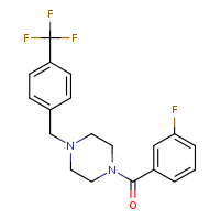 1-(3-fluorobenzoyl)-4-{[4-(trifluoromethyl)phenyl]methyl}piperazine