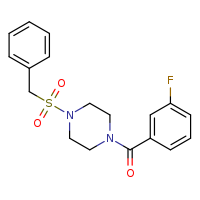 1-(3-fluorobenzoyl)-4-phenylmethanesulfonylpiperazine