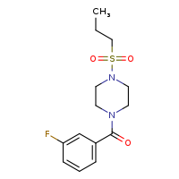 1-(3-fluorobenzoyl)-4-(propane-1-sulfonyl)piperazine