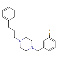 1-[(3-fluorophenyl)methyl]-4-(3-phenylpropyl)piperazine