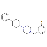 1-[(3-fluorophenyl)methyl]-4-(4-phenylcyclohexyl)piperazine