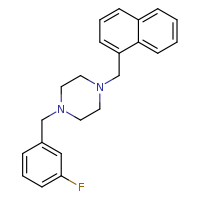 1-[(3-fluorophenyl)methyl]-4-(naphthalen-1-ylmethyl)piperazine