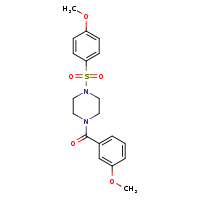 1-(3-methoxybenzoyl)-4-(4-methoxybenzenesulfonyl)piperazine