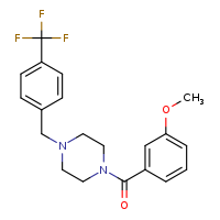 1-(3-methoxybenzoyl)-4-{[4-(trifluoromethyl)phenyl]methyl}piperazine