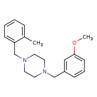 1-[(3-methoxyphenyl)methyl]-4-[(2-methylphenyl)methyl]piperazine