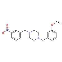 1-[(3-methoxyphenyl)methyl]-4-[(3-nitrophenyl)methyl]piperazine