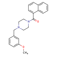 1-[(3-methoxyphenyl)methyl]-4-(naphthalene-1-carbonyl)piperazine