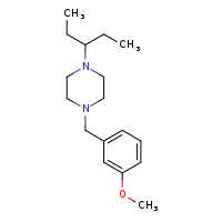 1-[(3-methoxyphenyl)methyl]-4-(pentan-3-yl)piperazine