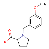 1-[(3-methoxyphenyl)methyl]pyrrolidine-2-carboxylic acid