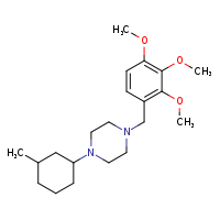 1-(3-methylcyclohexyl)-4-[(2,3,4-trimethoxyphenyl)methyl]piperazine