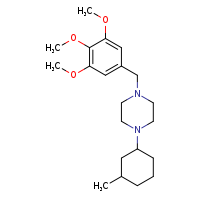 1-(3-methylcyclohexyl)-4-[(3,4,5-trimethoxyphenyl)methyl]piperazine