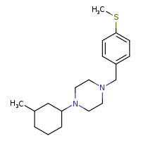 1-(3-methylcyclohexyl)-4-{[4-(methylsulfanyl)phenyl]methyl}piperazine