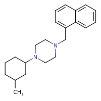 1-(3-methylcyclohexyl)-4-(naphthalen-1-ylmethyl)piperazine