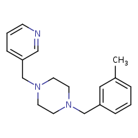 1-[(3-methylphenyl)methyl]-4-(pyridin-3-ylmethyl)piperazine