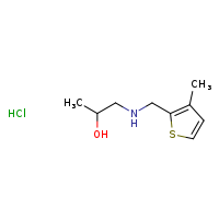 1-{[(3-methylthiophen-2-yl)methyl]amino}propan-2-ol hydrochloride