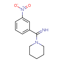 1-(3-nitrobenzenecarboximidoyl)piperidine