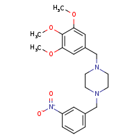 1-[(3-nitrophenyl)methyl]-4-[(3,4,5-trimethoxyphenyl)methyl]piperazine