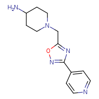 1-{[3-(pyridin-4-yl)-1,2,4-oxadiazol-5-yl]methyl}piperidin-4-amine