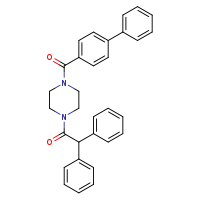 1-(4-{[1,1'-biphenyl]-4-carbonyl}piperazin-1-yl)-2,2-diphenylethanone