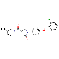 1-{4-[(2,6-dichlorophenyl)methoxy]phenyl}-N-(2-methylpropyl)-5-oxopyrrolidine-3-carboxamide