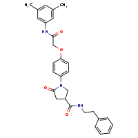 1-(4-{[(3,5-dimethylphenyl)carbamoyl]methoxy}phenyl)-5-oxo-N-(2-phenylethyl)pyrrolidine-3-carboxamide
