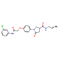 1-(4-{[(3-chlorophenyl)carbamoyl]methoxy}phenyl)-5-oxo-N-(prop-2-en-1-yl)pyrrolidine-3-carboxamide