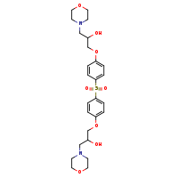 1-(4-{4-[2-hydroxy-3-(morpholin-4-yl)propoxy]benzenesulfonyl}phenoxy)-3-(morpholin-4-yl)propan-2-ol