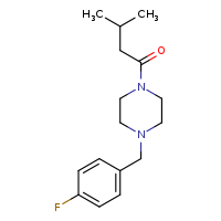 1-{4-[(4-fluorophenyl)methyl]piperazin-1-yl}-3-methylbutan-1-one