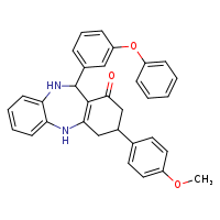 14-(4-methoxyphenyl)-10-(3-phenoxyphenyl)-2,9-diazatricyclo[9.4.0.0³,?]pentadeca-1(11),3,5,7-tetraen-12-one