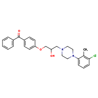 1-(4-benzoylphenoxy)-3-[4-(3-chloro-2-methylphenyl)piperazin-1-yl]propan-2-ol