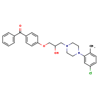 1-(4-benzoylphenoxy)-3-[4-(5-chloro-2-methylphenyl)piperazin-1-yl]propan-2-ol