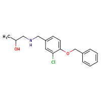 1-({[4-(benzyloxy)-3-chlorophenyl]methyl}amino)propan-2-ol