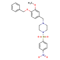 1-{[4-(benzyloxy)-3-methoxyphenyl]methyl}-4-(4-nitrobenzenesulfonyl)piperazine