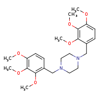 1,4-bis[(2,3,4-trimethoxyphenyl)methyl]piperazine
