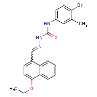 1-(4-bromo-3-methylphenyl)-3-[(E)-[(4-ethoxynaphthalen-1-yl)methylidene]amino]urea