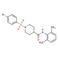 1-(4-bromobenzenesulfonyl)-N-(2,6-dimethylphenyl)piperidine-4-carboxamide