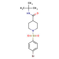 1-(4-bromobenzenesulfonyl)-N-tert-butylpiperidine-4-carboxamide