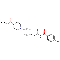 1-(4-bromobenzoyl)-3-[4-(4-propanoylpiperazin-1-yl)phenyl]thiourea