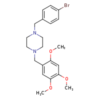 1-[(4-bromophenyl)methyl]-4-[(2,4,5-trimethoxyphenyl)methyl]piperazine