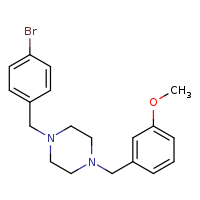 1-[(4-bromophenyl)methyl]-4-[(3-methoxyphenyl)methyl]piperazine