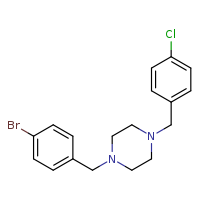 1-[(4-bromophenyl)methyl]-4-[(4-chlorophenyl)methyl]piperazine